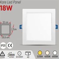 YCL EKO 18W.S.A.KARE PANEL BEYAZ 1